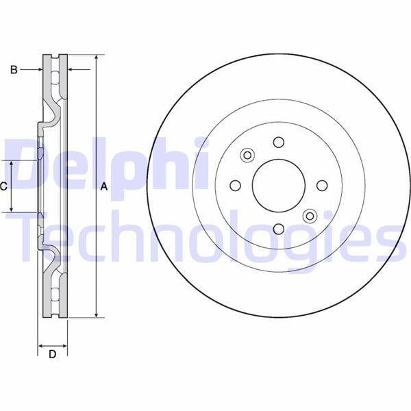 FREN DİSKİ ÇİFTLİ PAKET - BOYALI. DELİKLİ ÖN CITROEN // DS // PEUGEOT; DS3 // DS3 // 208 01/2010 >