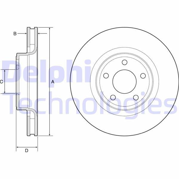 FREN DİSKİ ÇİFTLİ PAKET - BOYALI. DELİKLİ ÖN FORD MUSTANG 01/2015 >