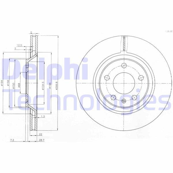 FREN DİSKİ ÇİFTLİ PAKET . DELİKLİ ARKA AUDI A4 11/2004 > 02/2008
