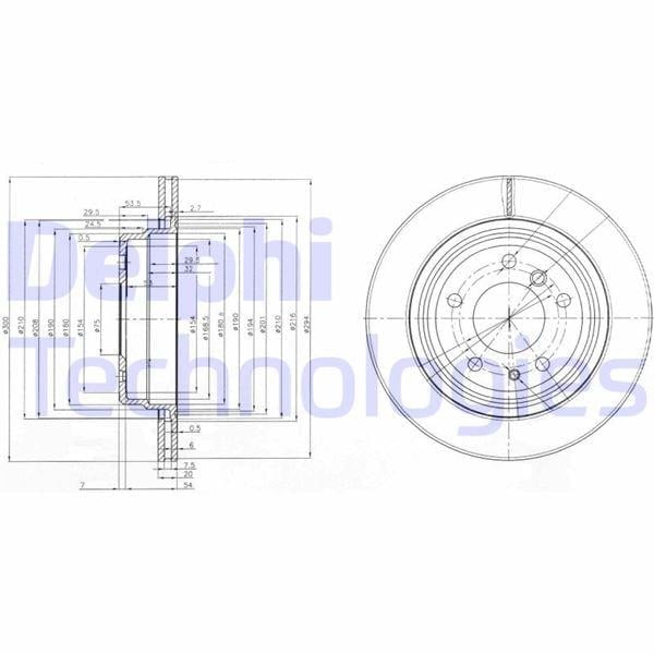 FREN DİSKİ ÇİFTLİ PAKET . DELİKLİ ARKA BMW 540. M5 1989 > 06/1996
