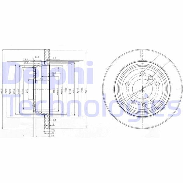 FREN DİSKİ ÇİFTLİ PAKET . DELİKLİ ARKA BMW 540. M5 1989 > 06/1996