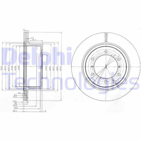 FREN DİSKİ ÇİFTLİ PAKET . DELİKLİ ARKA HYUNDAI TERRACAN 04/2003 > 06/2007
