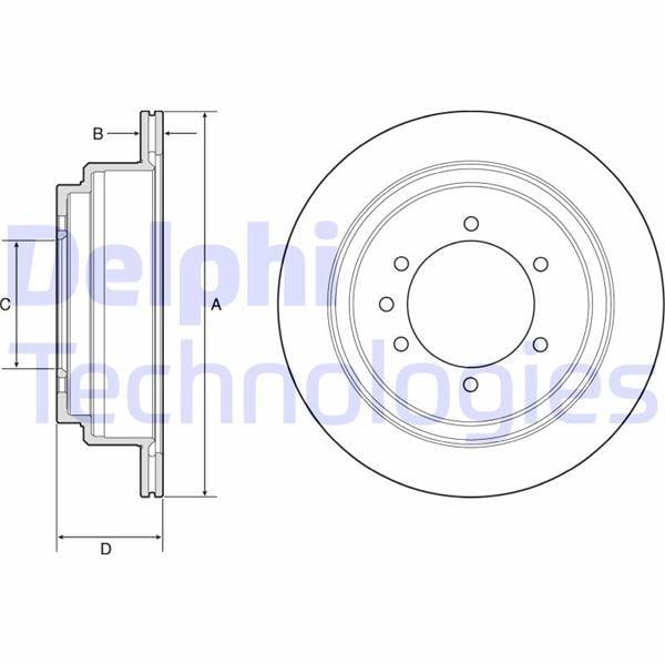 FREN DİSKİ ÇİFTLİ PAKET . DELİKLİ ARKA NISSAN PATROL 03/2000 >