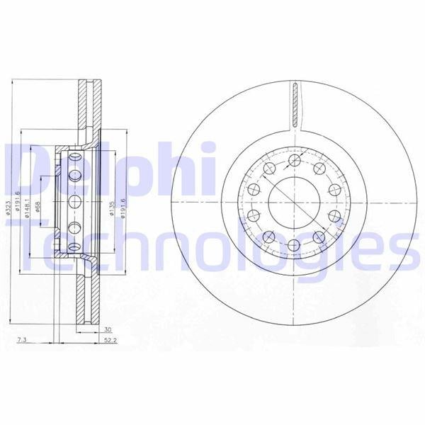 FREN DİSKİ ÇİFTLİ PAKET . DELİKLİ ÖN AUDI // VW; A8 // PHAETON 1998 > 08/2010