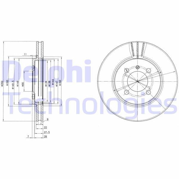 FREN DİSKİ ÇİFTLİ PAKET . DELİKLİ ÖN BMW 316. 318. 320. 323. 324. 325 08/1982 > 10/1994