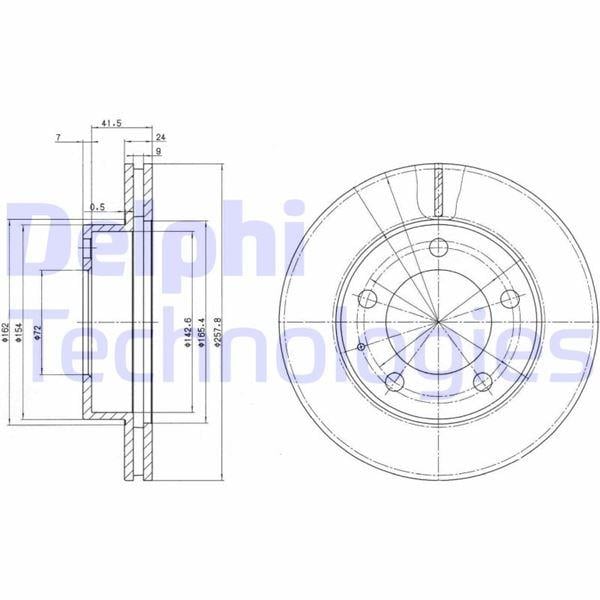 FREN DİSKİ ÇİFTLİ PAKET . DELİKLİ ÖN FORD // MAZDA; PROBE // 626. MX-6. PREMACY. XEDOS 08/1991 >