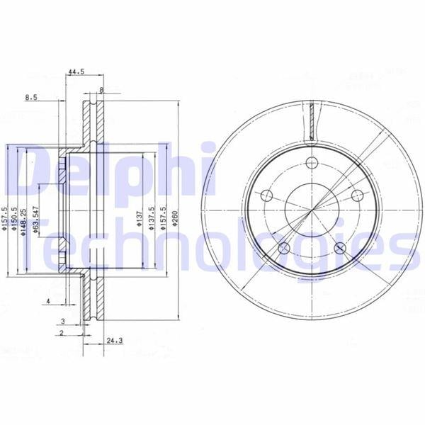 FREN DİSKİ ÇİFTLİ PAKET . DELİKLİ ÖN FORD GRANADA. SCORPIO 12/1986 > 1995