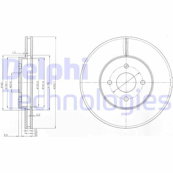 FREN DİSKİ ÇİFTLİ PAKET . DELİKLİ ÖN FORD FOCUS 01/2002 > 04/2005