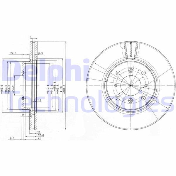 FREN DİSKİ ÇİFTLİ PAKET . DELİKLİ ÖN HONDA CIVIC 01/1997 > 11/2001