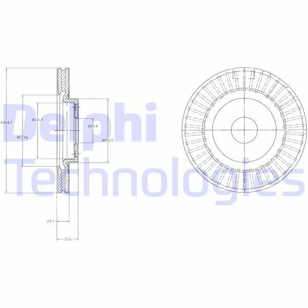 FREN DİSKİ ÇİFTLİ PAKET . DELİKLİ ÖN HONDA CIVIC 06/2007 > 05/2012