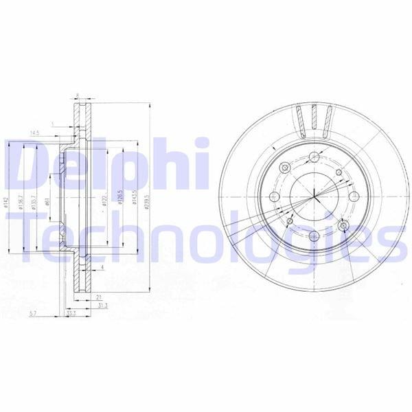 FREN DİSKİ ÇİFTLİ PAKET . DELİKLİ ÖN HONDA JAZZ. LOGO 02/1999 > 01/2004