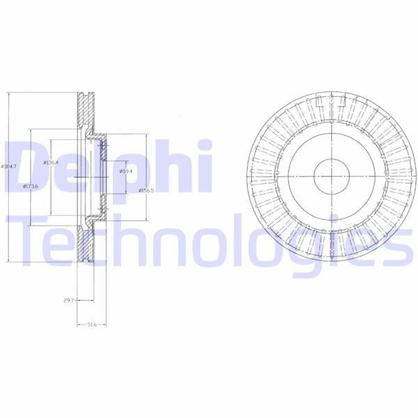 FREN DİSKİ ÇİFTLİ PAKET . DELİKLİ ÖN HONDA CIVIC 06/2007 > 05/2012