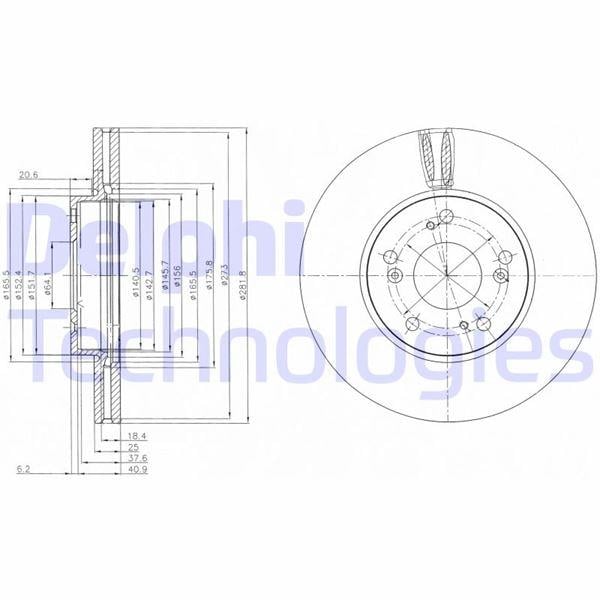 FREN DİSKİ ÇİFTLİ PAKET . DELİKLİ ÖN HONDA FR-V 06/2005 >