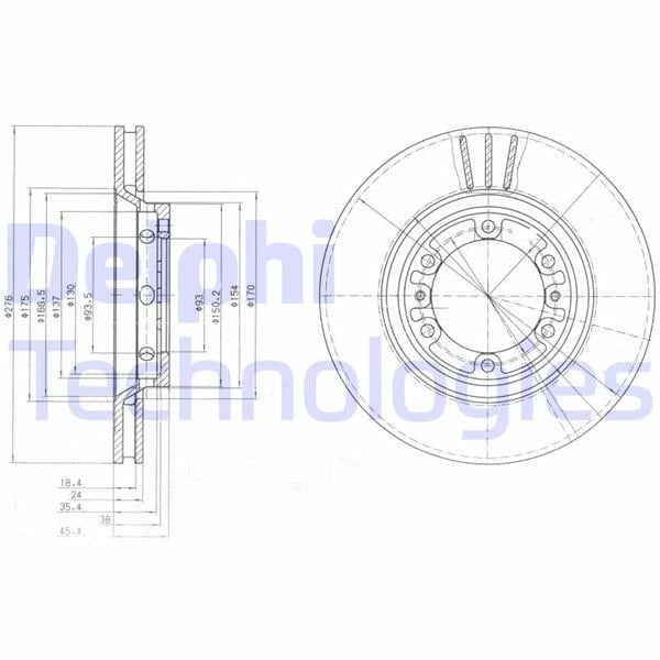FREN DİSKİ ÇİFTLİ PAKET . DELİKLİ ÖN HYUNDAI H1 10/1997 > 05/2008