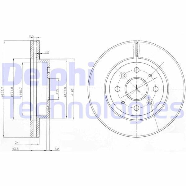 FREN DİSKİ ÇİFTLİ PAKET . DELİKLİ ÖN KIA RIO 08/2002 > 10/2005