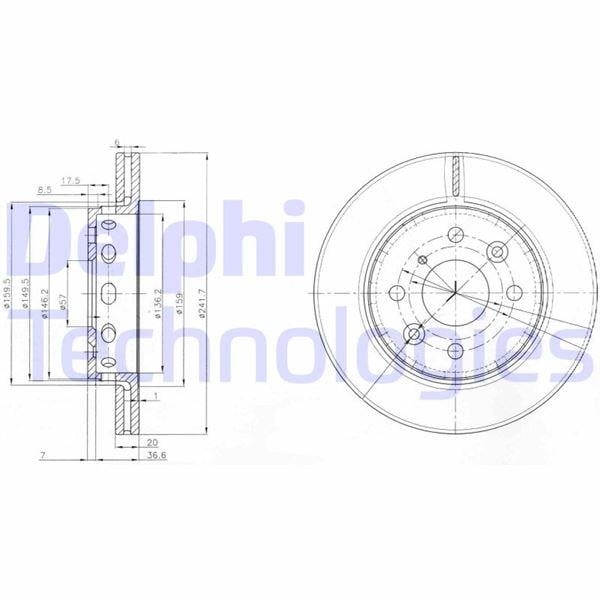 FREN DİSKİ ÇİFTLİ PAKET . DELİKLİ ÖN KIA MENTOR. SEPHIA. SPECTRA 01/1993 > 2001