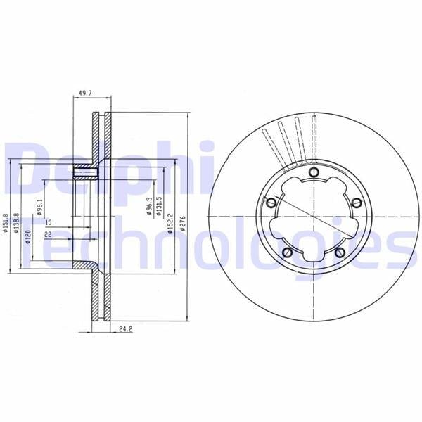 FREN DİSKİ ÇİFTLİ PAKET . DELİKLİ ÖN NISSAN CABSTAR E 06/2001 >