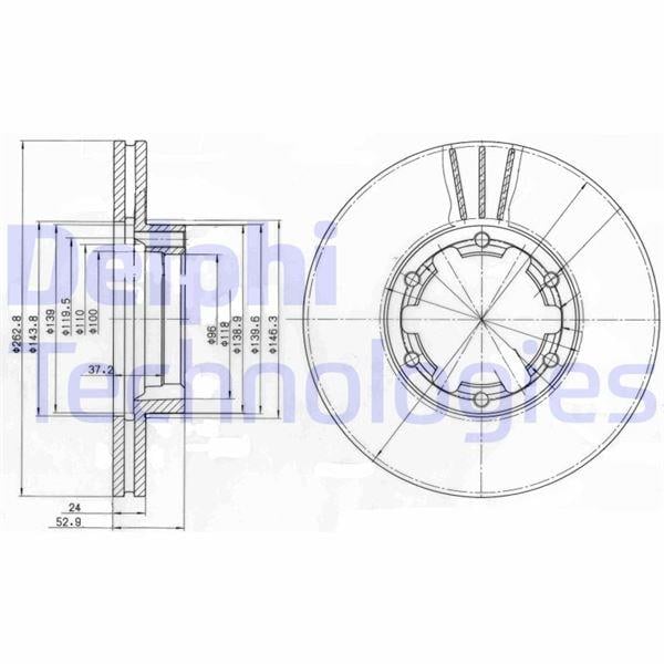 FREN DİSKİ ÇİFTLİ PAKET . DELİKLİ ÖN NISSAN CABSTAR E 10/2000 > 05/2001