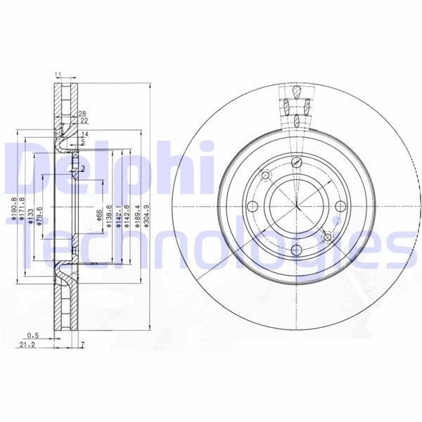 FREN DİSKİ ÇİFTLİ PAKET . DELİKLİ ÖN PEUGEOT 406 1997 >
