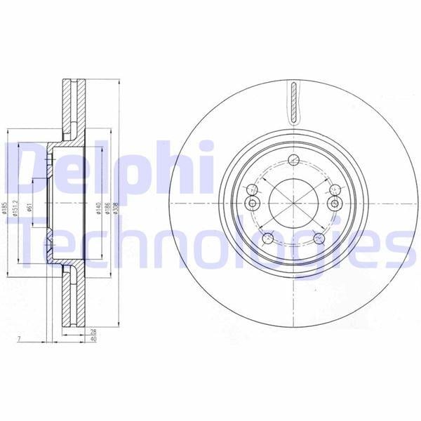 FREN DİSKİ ÇİFTLİ PAKET . DELİKLİ ÖN RENAULT LAGUNA 01/2001 > 09/2007