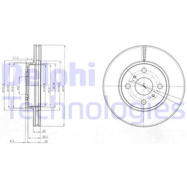 FREN DİSKİ ÇİFTLİ PAKET . DELİKLİ ÖN TOYOTA YARIS 08/2005 > 12/2011