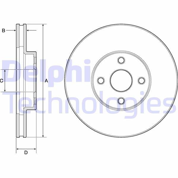 FREN DİSKİ ÇİFTLİ PAKET . DELİKLİ ÖN TOYOTA COROLLA. COROLLA VERSO 10/2001 > 02/2007