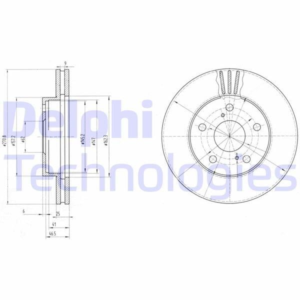 FREN DİSKİ ÇİFTLİ PAKET . DELİKLİ ÖN TOYOTA PREVIA 01/1990 > 08/1996
