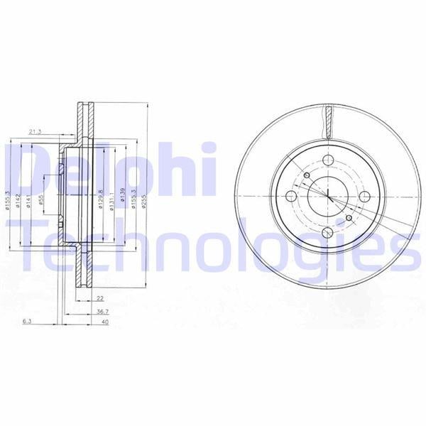 FREN DİSKİ ÇİFTLİ PAKET . DELİKLİ ÖN TOYOTA YARIS 08/2005 > 12/2011