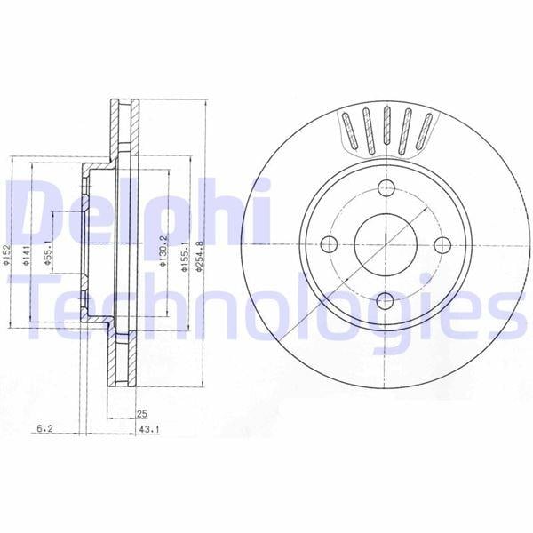 FREN DİSKİ ÇİFTLİ PAKET . DELİKLİ ÖN TOYOTA COROLLA. COROLLA VERSO 10/2001 > 02/2007