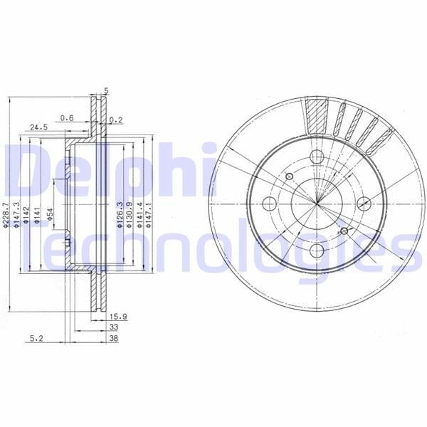 FREN DİSKİ ÇİFTLİ PAKET . DELİKLİ ÖN TOYOTA STARLET 1989 > 05/1996