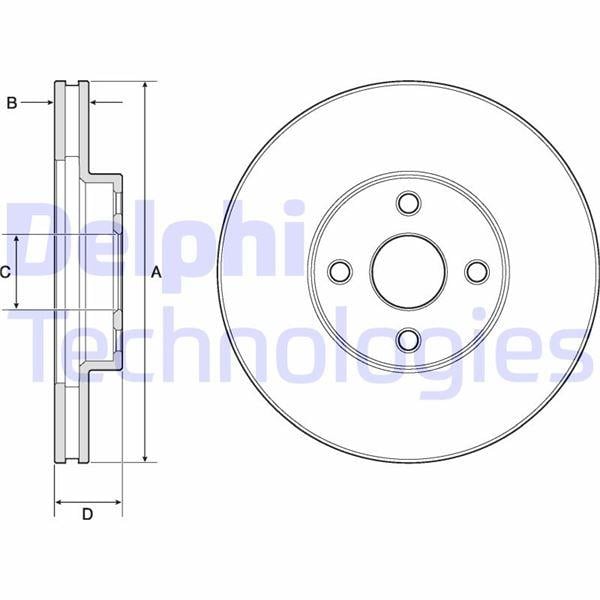 FREN DİSKİ ÇİFTLİ PAKET . DELİKLİ ÖN TOYOTA COROLLA. COROLLA VERSO 10/2001 > 02/2007