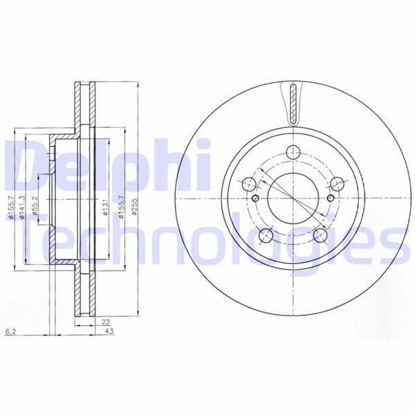 FREN DİSKİ ÇİFTLİ PAKET . DELİKLİ ÖN TOYOTA PRIUS 01/2004 > 03/2009