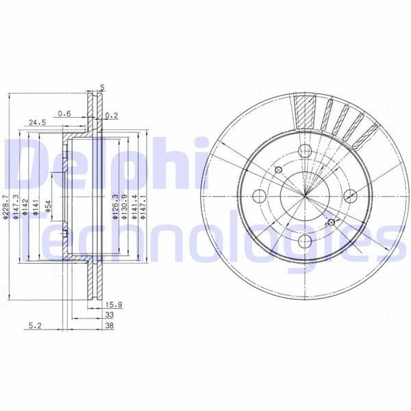 FREN DİSKİ ÇİFTLİ PAKET . DELİKLİ ÖN TOYOTA STARLET 1989 > 05/1996
