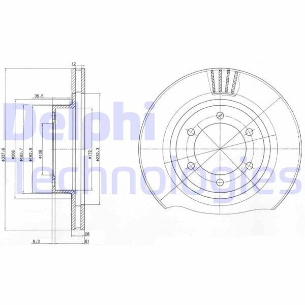 FREN DİSKİ ÇİFTLİ PAKET . DELİKLİ ÖN TOYOTA LANDCRUISER 01/2003 >
