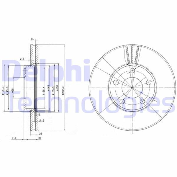FREN DİSKİ ÇİFTLİ PAKET . DELİKLİ ÖN VW PASSAT 11/1996 > 02/2005