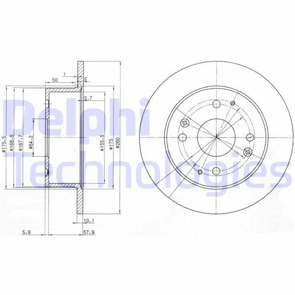 FREN DİSKİ ÇİFTLİ PAKET . DELİKSİZ ARKA HONDA ACCORD 08/1998 > 03/2003