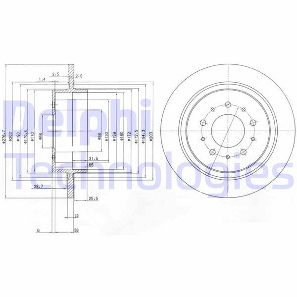 FREN DİSKİ ÇİFTLİ PAKET . DELİKSİZ ARKA VOLVO S90. V90 05/1998 > 08/1999