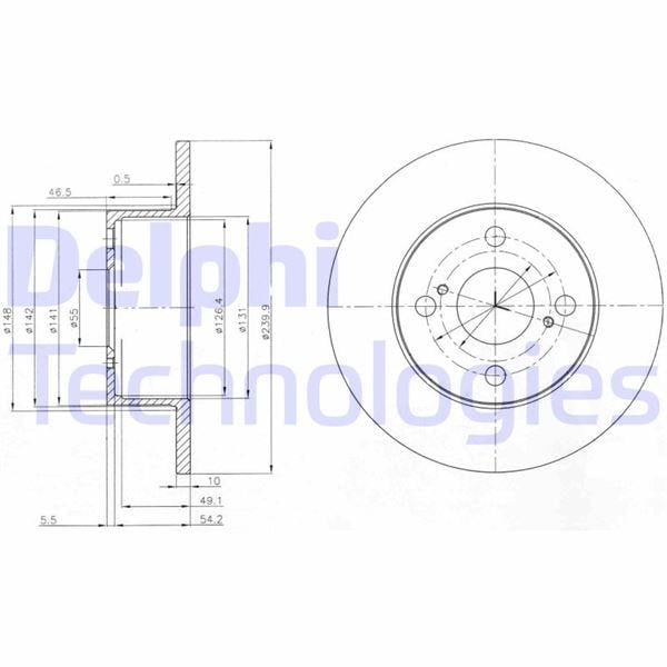 FREN DİSKİ ÇİFTLİ PAKET . DELİKSİZ ARKA TOYOTA COROLLA 10/1999 > 12/2001