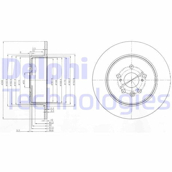 FREN DİSKİ ÇİFTLİ PAKET . DELİKSİZ ARKA TOYOTA AVENSIS 10/1999 > 07/2001
