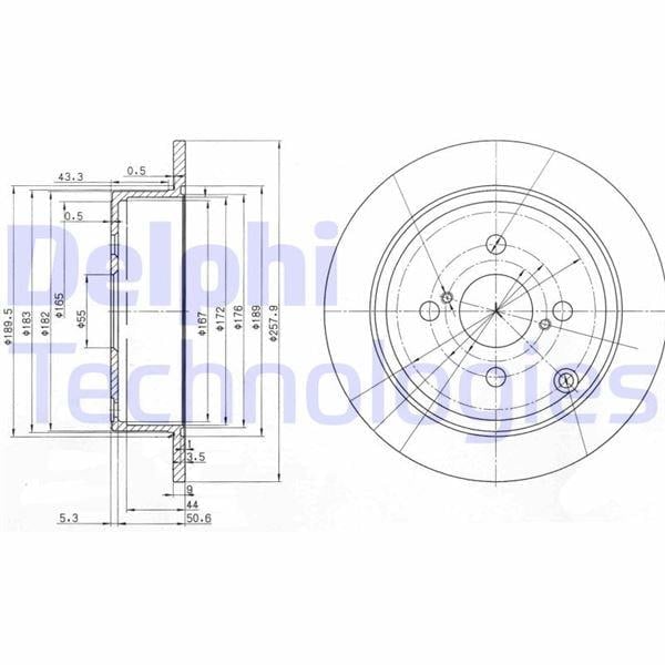 FREN DİSKİ ÇİFTLİ PAKET . DELİKSİZ ARKA TOYOTA COROLLA 11/2001 > 02/2007