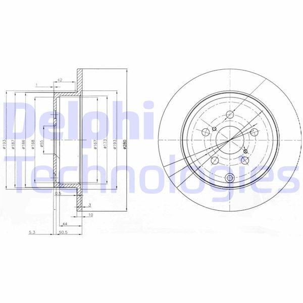 FREN DİSKİ ÇİFTLİ PAKET . DELİKSİZ ARKA TOYOTA AVENSIS 01/2003 > 06/2009