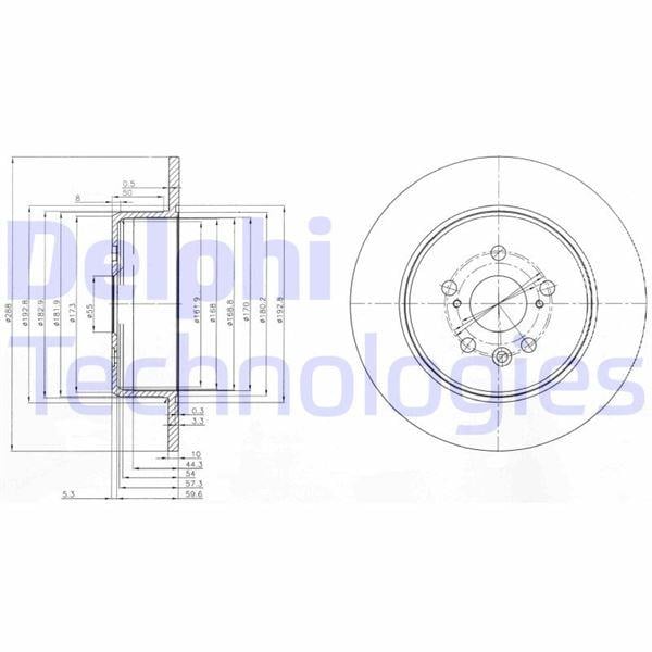 FREN DİSKİ ÇİFTLİ PAKET . DELİKSİZ ARKA TOYOTA AVENSIS 10/1999 > 07/2001