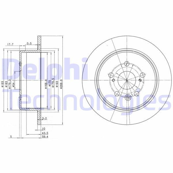FREN DİSKİ ÇİFTLİ PAKET . DELİKSİZ ARKA TOYOTA CAMRY. CARINA. CELICA 01/1985 > 03/1994