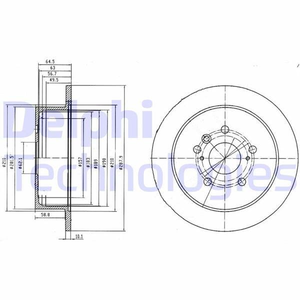 FREN DİSKİ ÇİFTLİ PAKET . DELİKSİZ ARKA LEXUS RX300. RX350. RX400H 02/2003 >