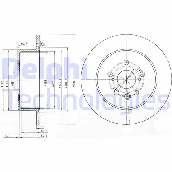 FREN DİSKİ ÇİFTLİ PAKET . DELİKSİZ ARKA TOYOTA CELICA 04/1994 > 10/1999