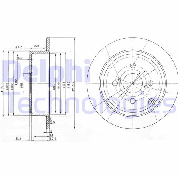 FREN DİSKİ ÇİFTLİ PAKET . DELİKSİZ ARKA TOYOTA COROLLA 11/2001 > 02/2007
