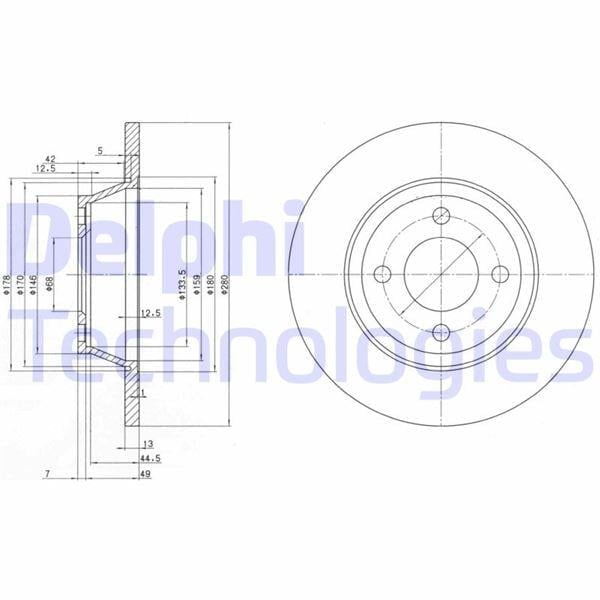 FREN DİSKİ ÇİFTLİ PAKET . DELİKSİZ ÖN AUDI 80 08/1992 > 1995