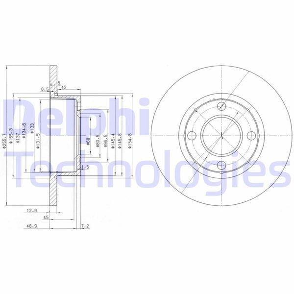 FREN DİSKİ ÇİFTLİ PAKET . DELİKSİZ ÖN AUDI 80 08/1991 > 08/1992