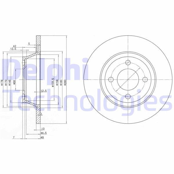 FREN DİSKİ ÇİFTLİ PAKET . DELİKSİZ ÖN AUDI 80 08/1992 > 1995