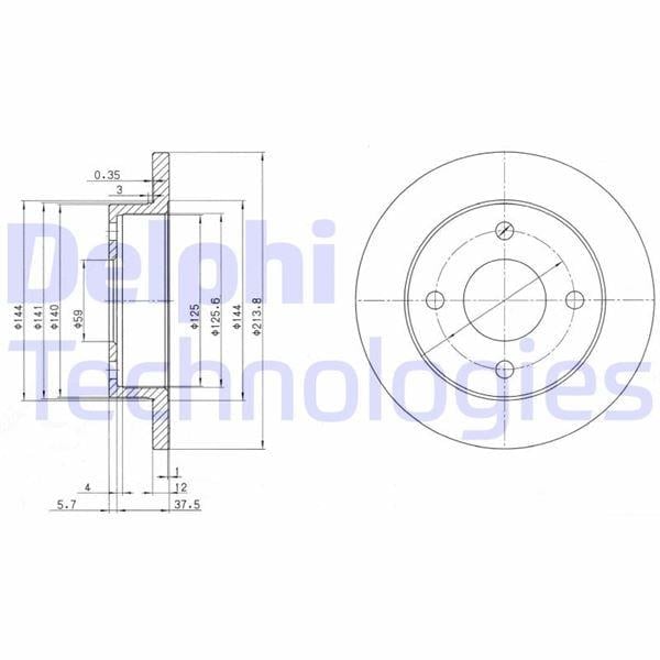 FREN DİSKİ ÇİFTLİ PAKET . DELİKSİZ ÖN NISSAN MICRA 12/1982 > 11/1988